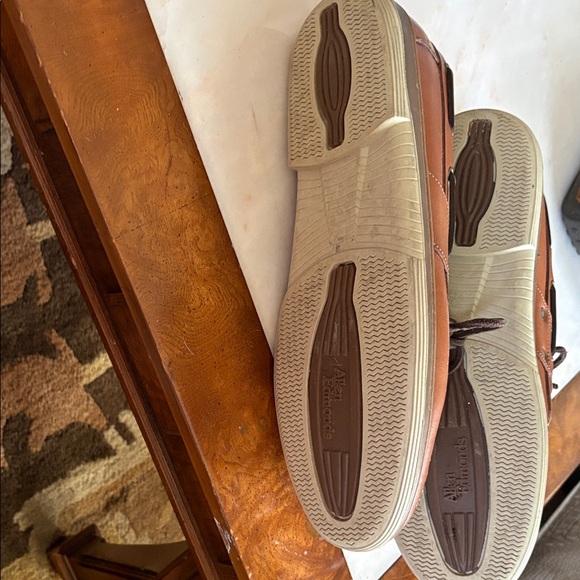 Allen Edmonds Tan Leather Boat Shoes - Picture 2 of 3
